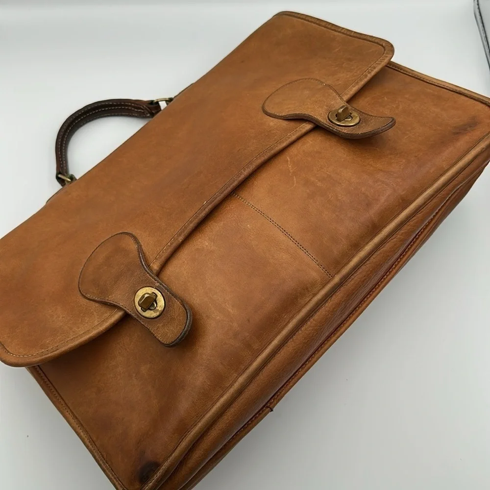 Vintage Coach Briefcase Tabac